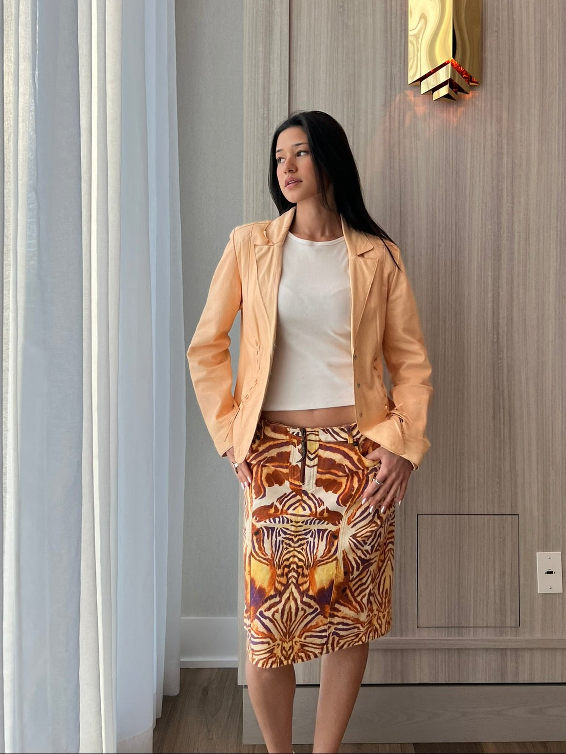 Just Cavalli Animal Print Skirt