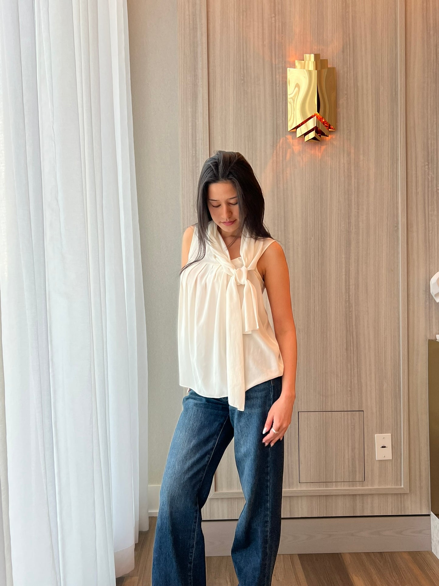 Max Mara Front Tie Blouse