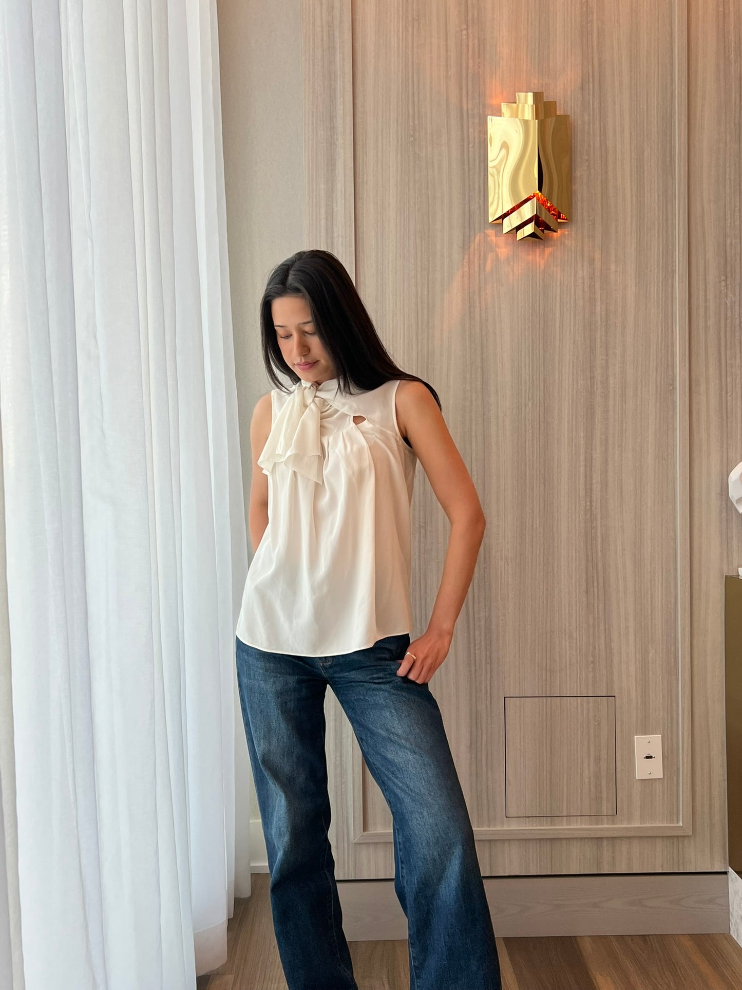Max Mara Front Tie Blouse