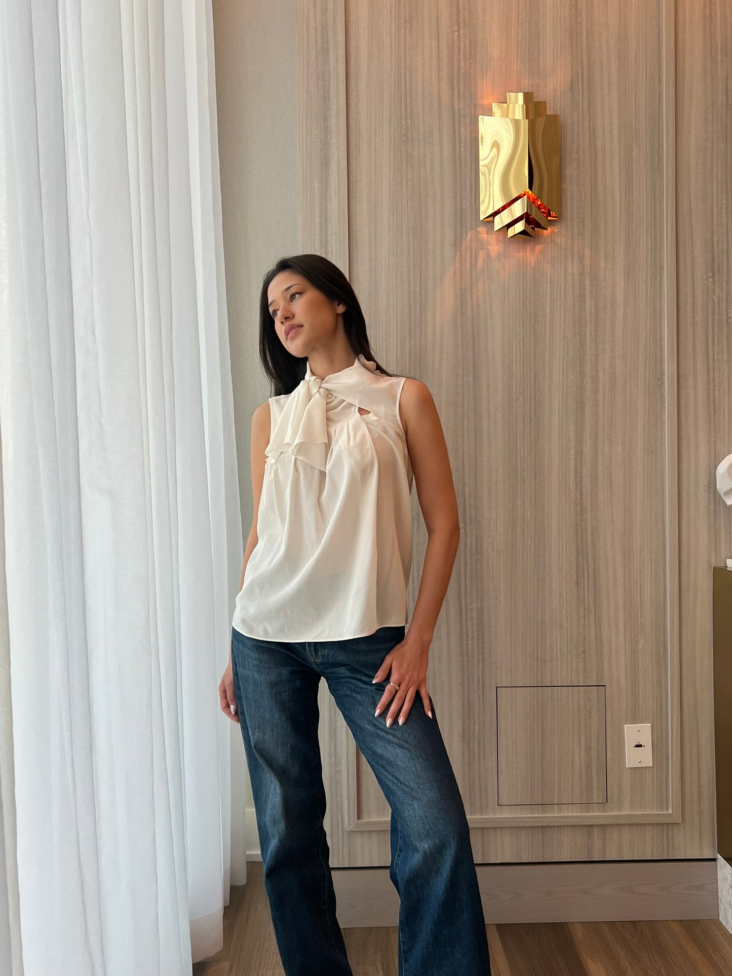 Max Mara Front Tie Blouse