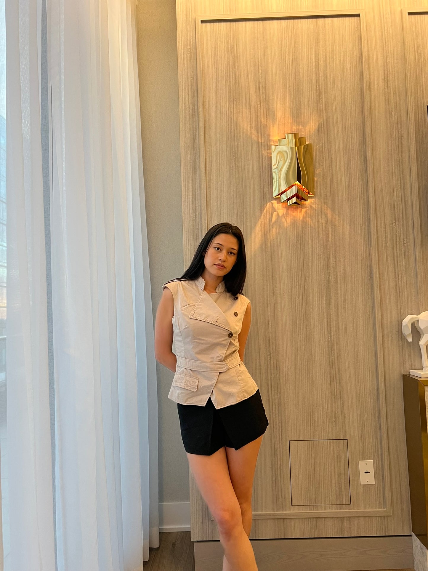 Cargo button blouse