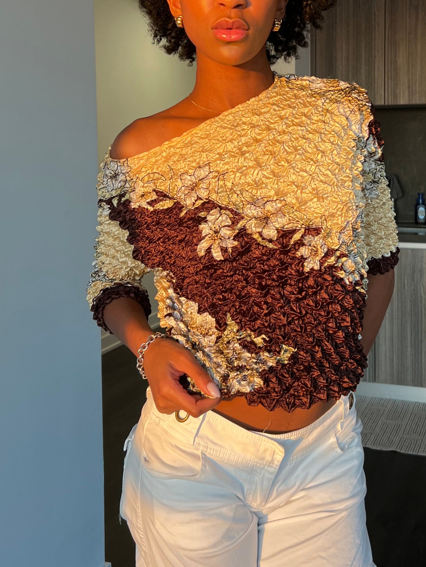 The Flora Puff Blouse