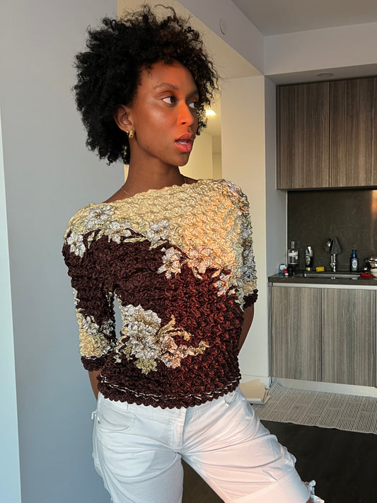 The Flora Puff Blouse