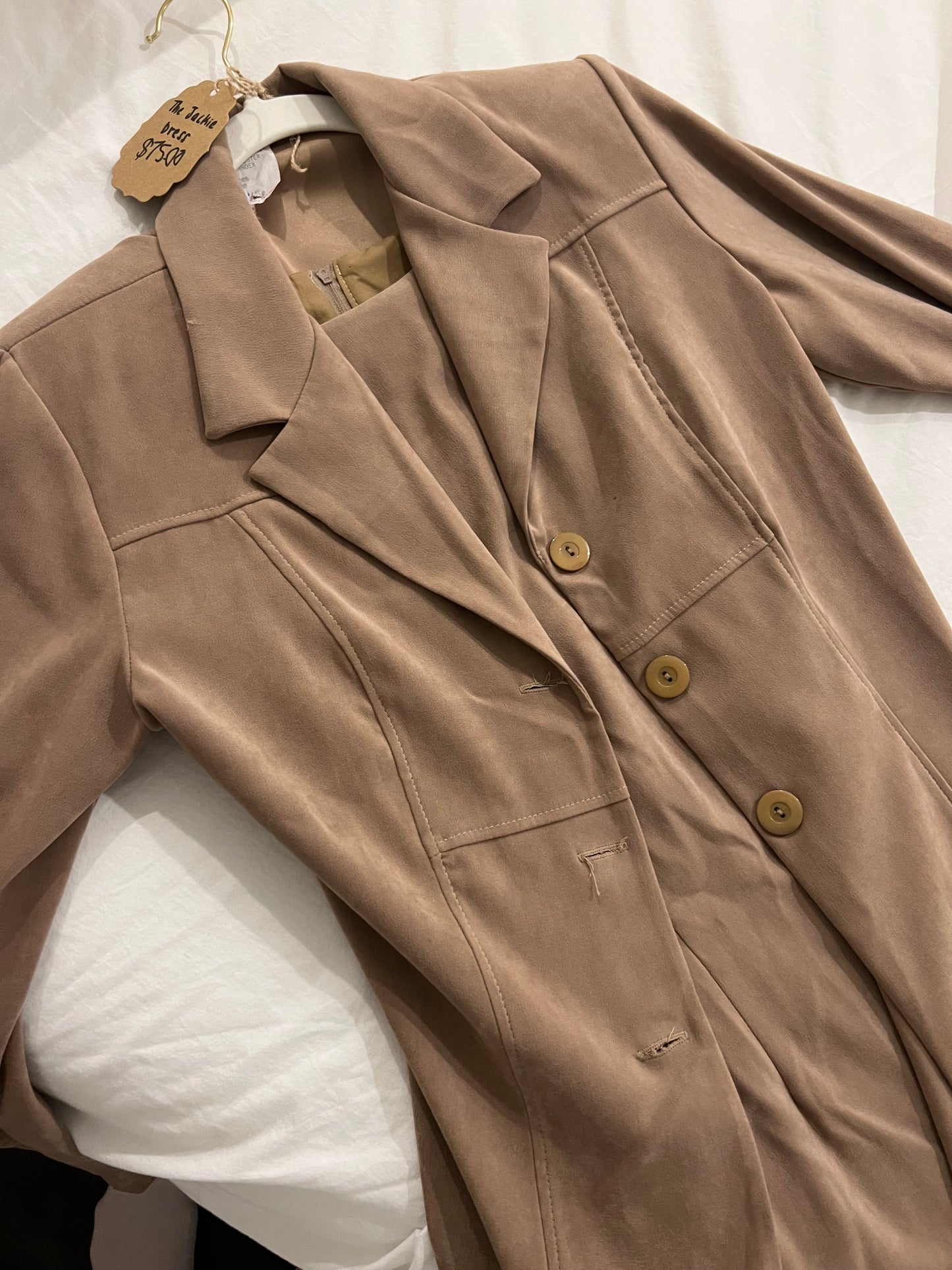 Jackie Dress & Mocha Button Up Bundle